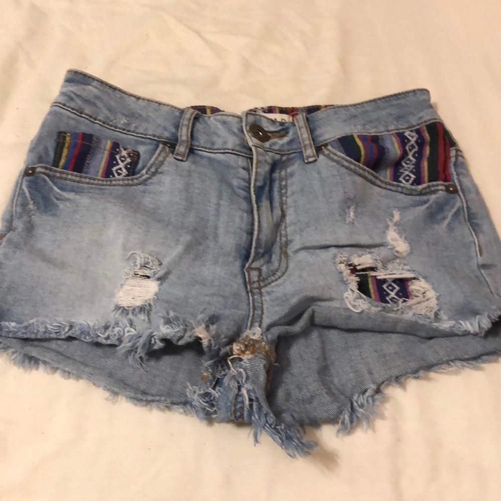Booty shorts.
